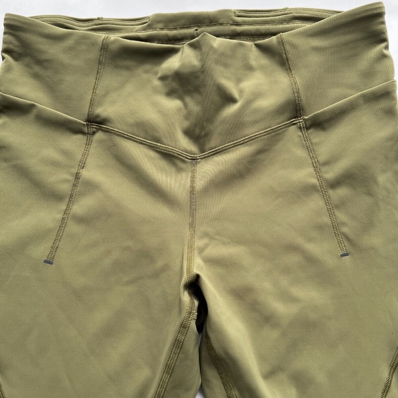 Lululemon Fine Force High-Rise Tight 28" Bronze Green Size 10 Leggings Workout - Picture 2 of 10